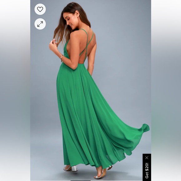 Lulus Mythical Kind of Love Green Maxi dress - Picture 11 of 11